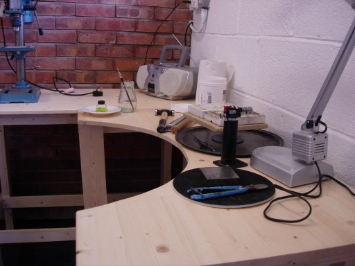 workshop equipment and benches,