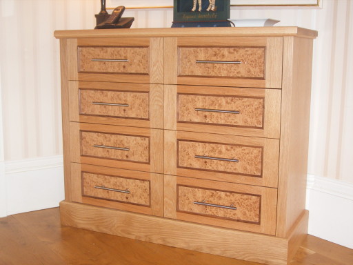Burr Oak and Walnut Drawerstack