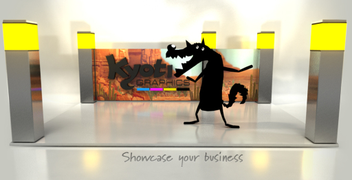Trade show and exhibition stand graphics