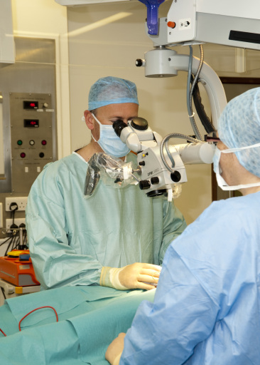Mr Harriss performing vasectomy reversals