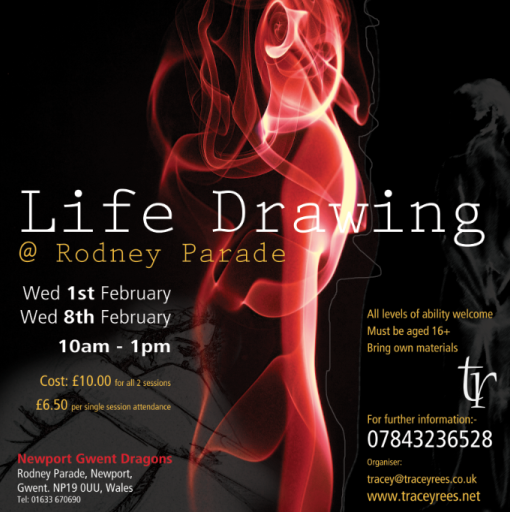 Life Drawing at Rodney Parade, Newport Gwent Dragons RFC