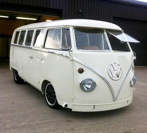 Vintage VW Weddings Tex our lotus white 1966 Splitscreen camper