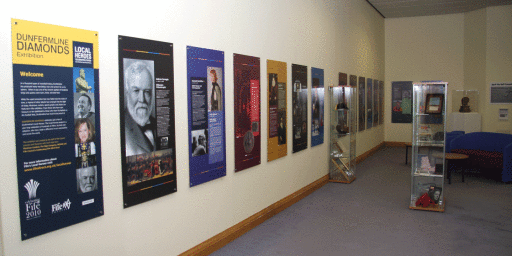 Fife Local Heroes exhibition for Fife Libraries &amp; Museums