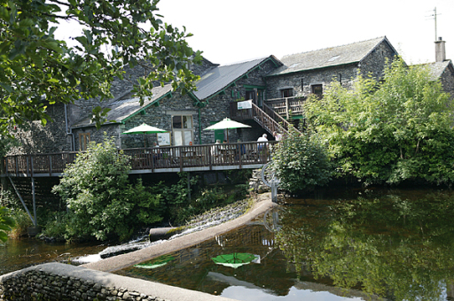 Wilf's Cafe overlooking the River Kent