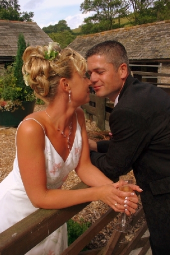 Wedding day in Looe Cornwall