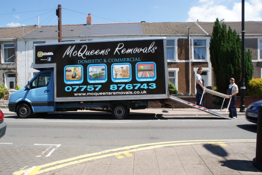 Working on Windsor Road in Neath, West Glamorgan