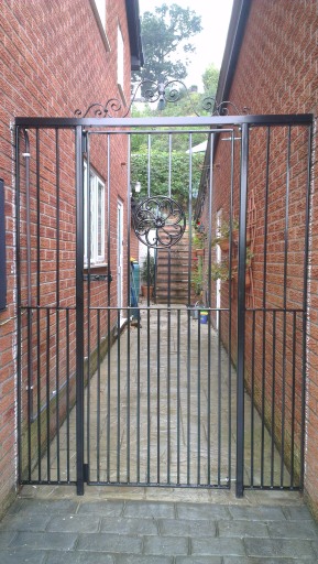 Gate in frame