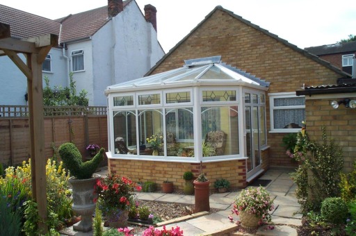 Small white conservatory