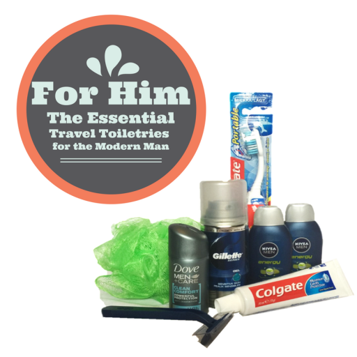 The essential travel sized toiletries for the modern man