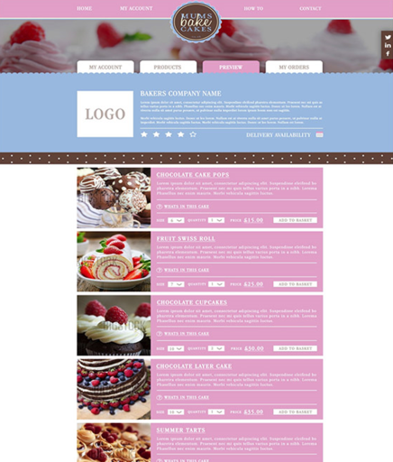 order cakes, cupcakes from registered bakers across the UK