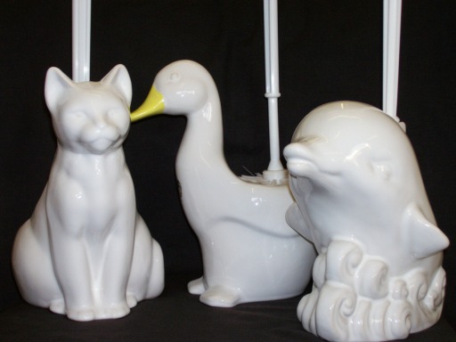 Handmade Ceramic Animal toilet brush holders