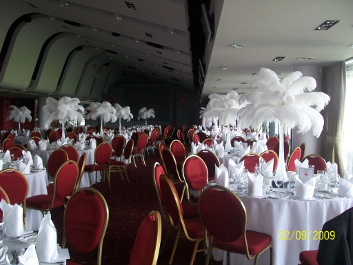 Ostrich Feather Centerpieces in Glasgow