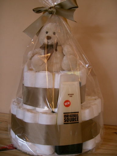 Neutral design Nappy Cake, ??35