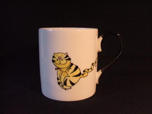 Hand painted bone china mug