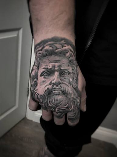 mitology Zeus London Blue Lady Tattoo 