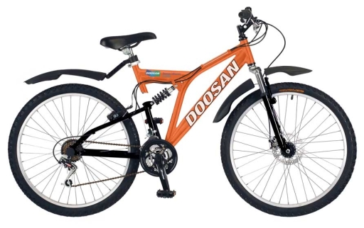 Meme Sourcing Branded bike for a Doosan Forklift Truck Promotion
