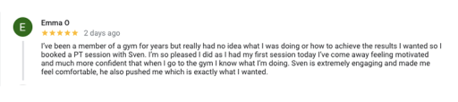Emma O - Google Review