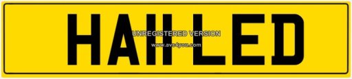 Hauled Personalised Private Registration Number Plates