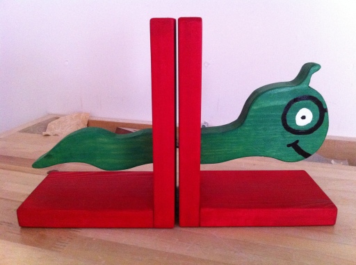 Novelty Bookends, Bookworm