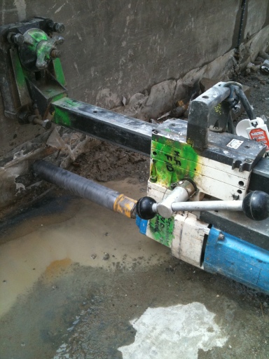 Diamond drilling wire holes