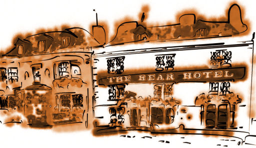 An example digital image of a local pub and hotel