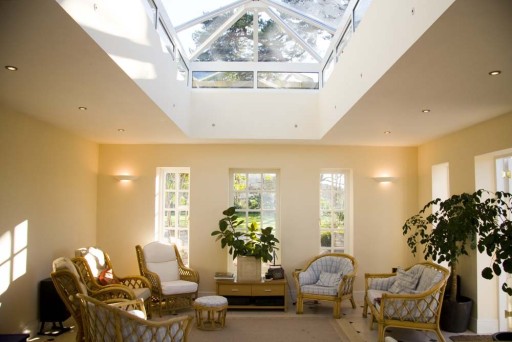 Interior view of new garden room designed for a client in Winscombe.