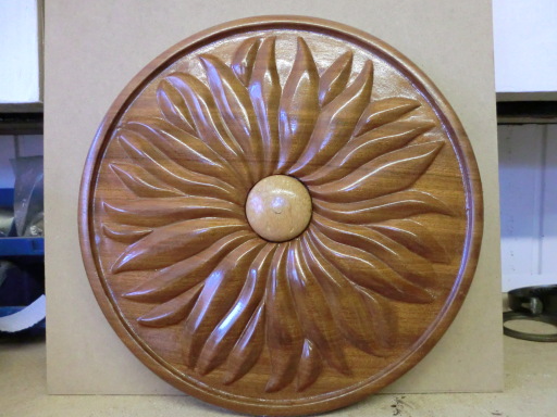 Carved table top