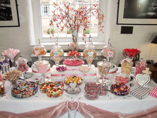 Wedding sweets candy table cart Chesterfield