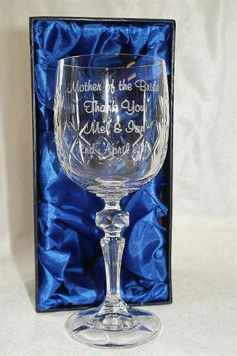 Engraved Wine Glass