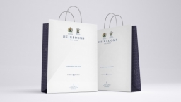 Heirlooms Fine Linens branding