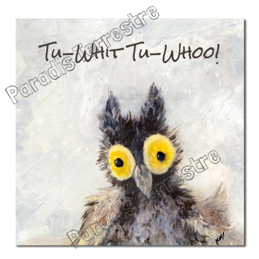 Tu Whit Tu Whoo - Luxury Greeting Card - Owl