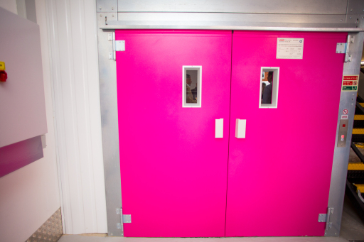 Our fabulous pink goods lift