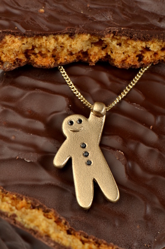 Gingerbread baby pendant