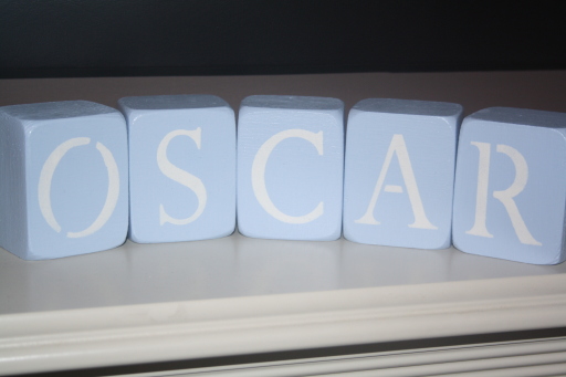 Handmade Personalised Name Blocks