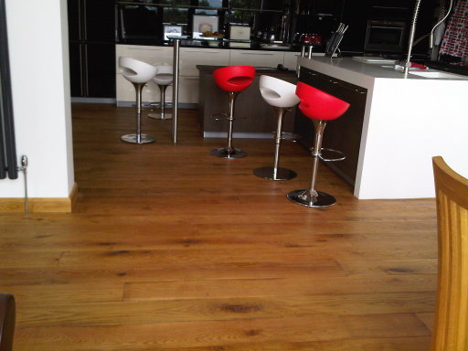Solid oak aged flooring