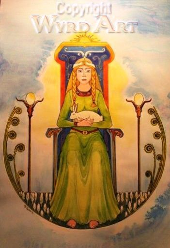 Eostre.Heathen goddess of the Old English-detail