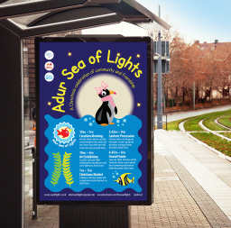 Adur Sea of Lights poster design