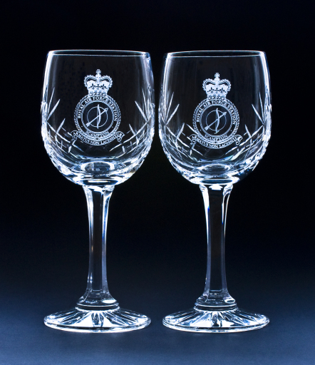 Engraved Crystal Wine Glasses