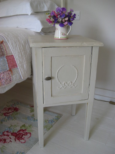 Vintage shabby chic bedside table