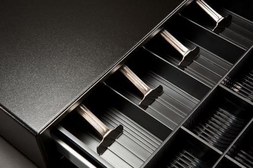 Front opening cash drawer