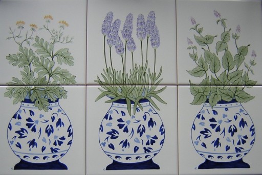 Hand painted tile panels and bespoke commissions