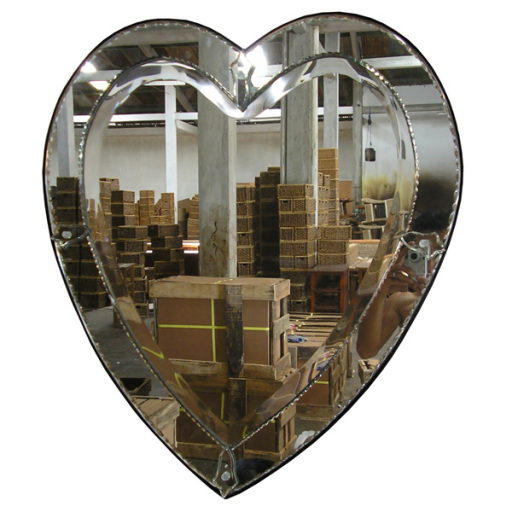 Venetian heart mirror