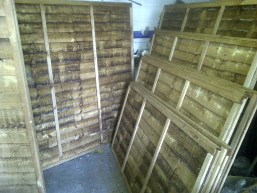 3ft to 6ft fencing panels made on site