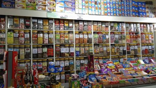 inside ToffeeWorld, Colwyn Bay.