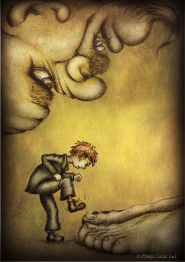 'The Giant's Toe' children's illustration