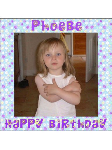 Birthday topper with your photograph and any name and message