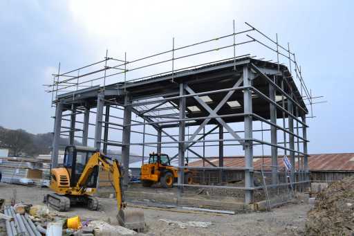 Commercial steel framed building