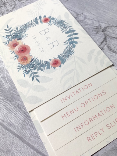 Cheque book wedding invitation
