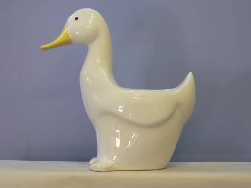 Duck toilet brush holder