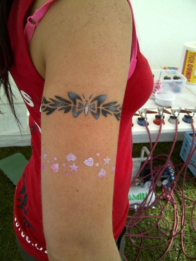 Arm band Airbrush Tattoo